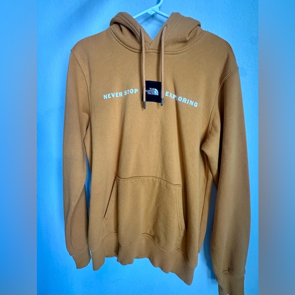 The North Face Men's Mustard Hoodie - Picture 1 of 5